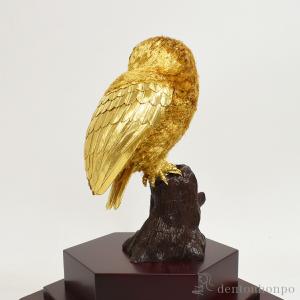 純金 フクロウ D 150g ( 光則(金工芸...の詳細画像3