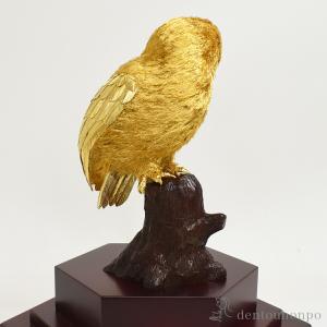 純金 フクロウ D 150g ( 光則(金工芸...の詳細画像4