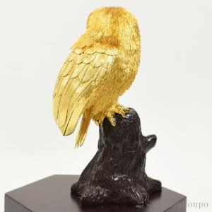 純金 フクロウ E 80g ( 光則(金工芸)...の詳細画像3