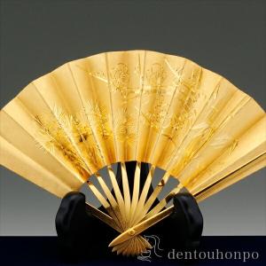 純金 扇子 松竹梅 B 10号・320g ( ...の詳細画像1