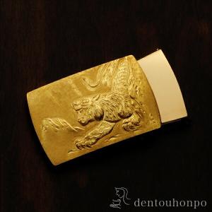 K18 バックル 虎 ( 光則（金工芸） シューホーン くつべら 靴ベラ おしゃれ ブランド 東京銀器（金工芸） 結婚 出産 内祝い 引き出物 )