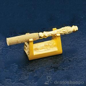 純金 りん棒置 中・45g ( 光則（金工芸） 木札名入れ有料 お寺 仏壇 ブランド おすすめ 人気 東京銀器（金工芸） プレゼント お祝い お返し お礼 令和 )