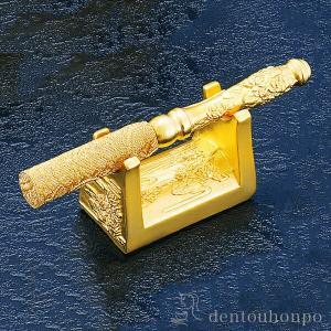 純金 りん棒置 小・30g ( 光則（金工芸） 木札名入れ有料 お寺 仏壇 ブランド おすすめ 人気 東京銀器（金工芸） プレゼント お祝い お返し お礼 令和 )