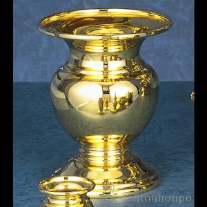 純金 花立 450g 単品 ( 光則（金工芸） 木札名入れ有料 お寺 仏壇 ブランド おすすめ 人気 東京銀器（金工芸） プレゼント お祝い お返し お礼 令和 )