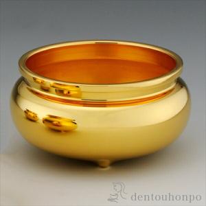 純金 線香立 4寸・550g ( 光則（金工芸） 木札名入れ有料 お寺 仏壇 ブランド おすすめ 人気 東京銀器（金工芸） プレゼント お祝い お返し お礼 令和 )