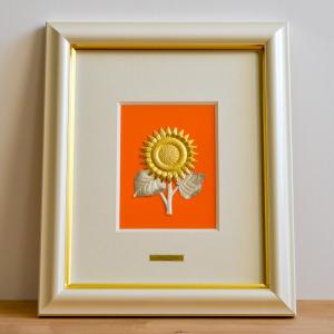 銀製 貴金属画 竹 1号 ( 光則（銀工芸） 退職祝い 定年 額縁 飾り