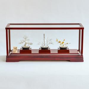 純銀　純金　梅　光則作 送料無料】 銀製 盆栽 梅 12号・500g / 光則（銀工芸） 高級