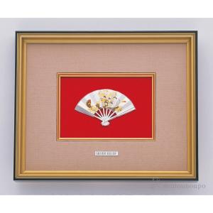 銀製 貴金属画 梅 A 5号 ( 光則（銀工芸） 額縁 飾り フレーム アート