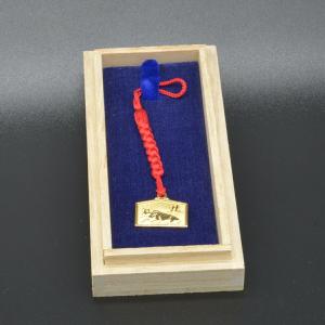 K18 根付 絵馬 丑 ( ストラップ 美術品...の詳細画像5