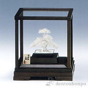 銀製 盆栽 松 A 6号・130g ( 木札名入れ有料 高級 コレクション 美術品