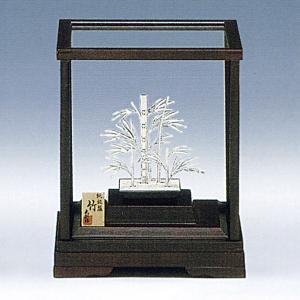 銀製 盆栽 懸崖松 12号・630g ( 光則（銀工芸） 木札名入れ有料 高級