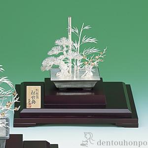 銀製 盆栽 梅 12号・500g ( 光則（銀工芸） 木札名入れ有料 高級