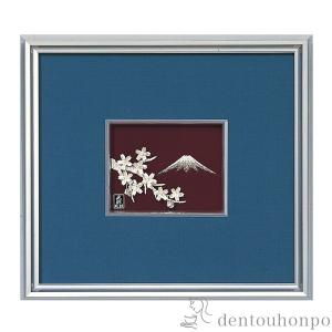 銀製 貴金属画 竹 1号 ( 光則（銀工芸） 額縁 飾り フレーム アート