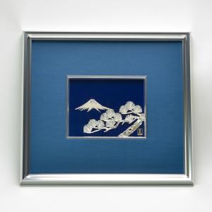 純金 アートレリーフ フクロウ ( 光則（金工芸） 額縁 飾り フレーム