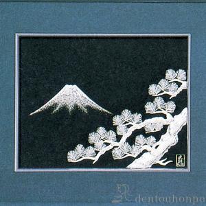 銀製 貴金属画 富士に松 A 5号 ( 光則(...の詳細画像1
