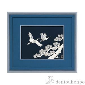 銀製 貴金属画 竹 1号 ( 光則（銀工芸） 額縁 飾り フレーム アート