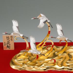 銀製 瑞兆飛翔 1150g ( 高級 コレクシ...の詳細画像2