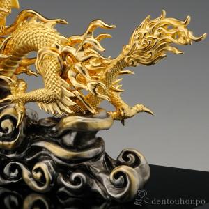 純金 青雲吉祥龍 B 400g ( 木札名入れ...の詳細画像2