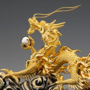 純金 青雲吉祥龍 B 400g ( 木札名入れ...の詳細画像3