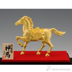 純金 神馬 B 40g ( 木札名入れ有料 高...の詳細画像1