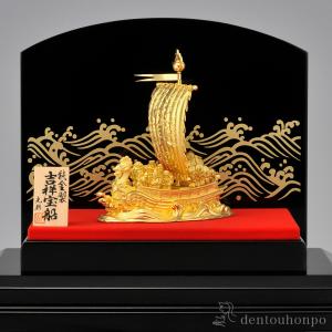 純金 吉祥宝船 100g ( 木札名入れ有料 ...の詳細画像1