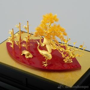 純金 松竹梅鶴亀 A 750g ( 木札名入れ...の詳細画像1