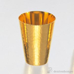 純金 ウイスキーコップ 鎚目 B 45g ( 木札名入れ有料 高級 コレクション 美術品 工芸品 伝統 東京銀器（金工芸） 周年 創立 上場 竣工 開店 事務所移転 開業 )
