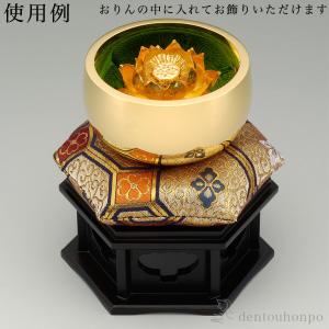 純金 蓮飾り 30g 1.7号 ( 木札名入れ...の詳細画像2