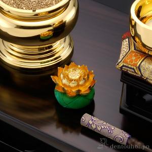 純金 蓮飾り 30g 1.7号 ( 木札名入れ...の詳細画像3