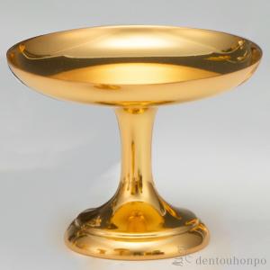 純金 菓子器 120g 単品 ( 木札名入れ有料 お寺 仏壇 ブランド おすすめ 人気 東京銀器（金工芸） プレゼント お祝い お返し お礼 令和 海外 日本 男性 )