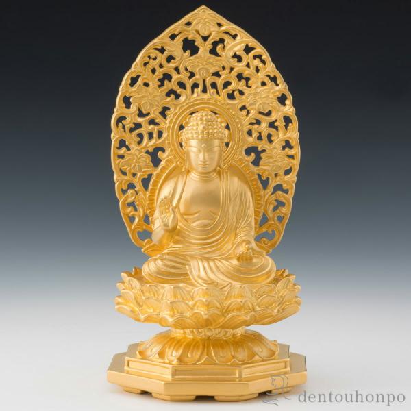 純金 釈迦如来 80g ( 木札名入れ有料 仏壇 寺院 仏様 日本 仏具 東京銀器（金工芸） 法要 ...