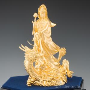 純金 龍上観音 純金170g ( 仏壇 寺院 ...の詳細画像2