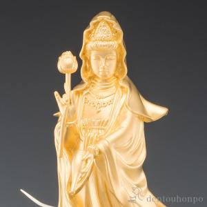 純金/銀製 龍上観音 純金75g ( 仏壇 寺...の詳細画像2
