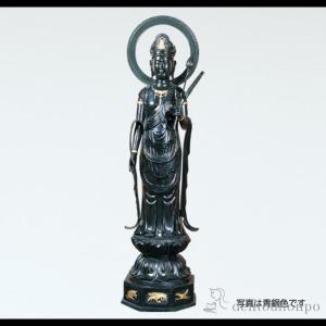 聖観音 円 青銅色 80号 ( 木札名入れ有料 仏像 お寺 日本 屋外 屋内 高岡銅器 法要 メモリアル 法事 祈念 弔事 寄進 奉納 開店 事務所移転 開業 )