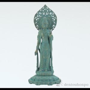 仏像 普賢菩薩 選べる3色／古美金／古美青銅／古美茶 15cm ( 木札名