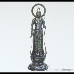 銅製 聖観音像 70号 ( 木札名入れ有料 仏像 お寺 日本 屋外 屋内 高岡銅器 法要 メモリアル 法事 祈念 弔事 寄進 奉納 開店 事務所移転 開業 プレゼント )