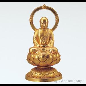 銅製 地蔵菩薩 金箔 ( 木札名入れ有料 仏像 お寺 日本 屋外 屋内 高岡銅器 法要 メモリアル 法事 祈念 弔事 寄進 奉納 開店 事務所移転 開業 プレゼント )