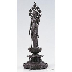 仏像 阿弥陀如来 選べる3色／古美金／古美青銅／古美茶 7cm ( 木札名
