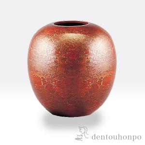 高岡銅器 銅製花瓶 鳳祥 小鳥 12号 美術工芸品 記念品 花活 : 日本もの