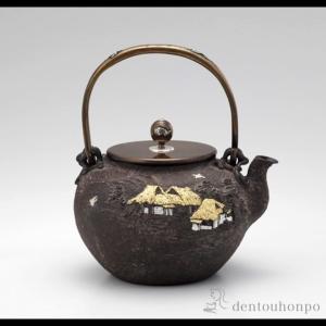 岩鋳（IWACHU） 南部鉄器 鉄瓶18型 万代アラレ 直火専用 1800ml（1.8L