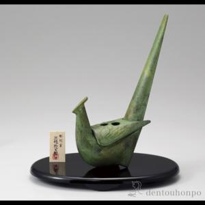 獅子香炉 茶色 大 ( お香 線香 リラックス 仏具 人気 高岡銅器 周年