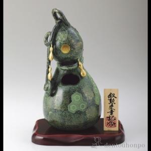 九谷焼 花瓶 金箔鶴 8号 ( 木箱名入れ有料 木札名入れ有料 退職祝い