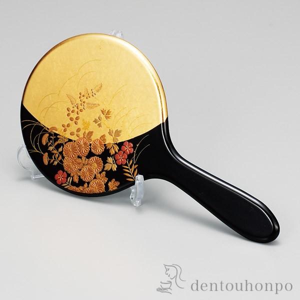 手鏡 はなの スタンド付 ( 名入れ有料 退職祝い 定年 ハンドミラー コンパクト お土産 記念品 ...