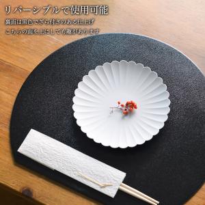 半月膳 プレースマット 麻の葉 シルバー S ...の詳細画像2