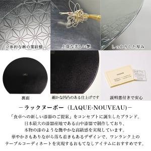 半月膳 プレースマット 麻の葉 シルバー S ...の詳細画像3