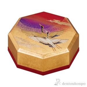 角宝石箱 吉祥鶴 黒 オルゴール付 ( 初任給 プレゼント 母の日