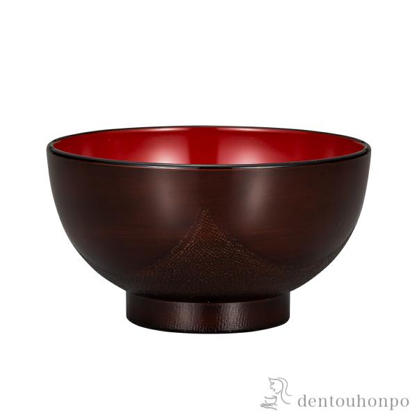 汁椀 布貼 栃塗 5個セット ( 雑煮椀 お椀 お吸い物 味噌汁 おすすめ 山中漆器 結婚 出産 内...