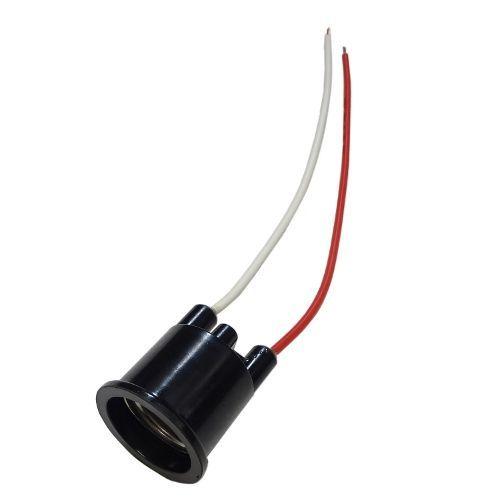 青山電陶 E26 線付ベークソケット ブッシング付 ES26-01G (10本入)