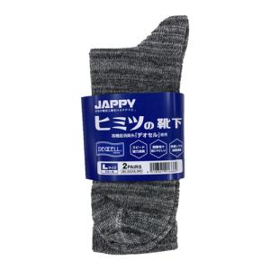 JAPPY ヒミツの靴下 高機能消臭糸 デオセル使用 (25〜27cm用) 日本製｜denzai-39
