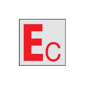 マンホール商会 埋設標用 記号プレート 接地 避雷設備表示 K-EC